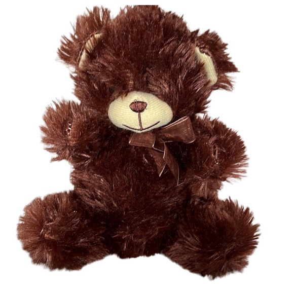 Fuzzy Friends Greenbrier International Inc Dark Brown Plush Bear - Picture 1 of 4